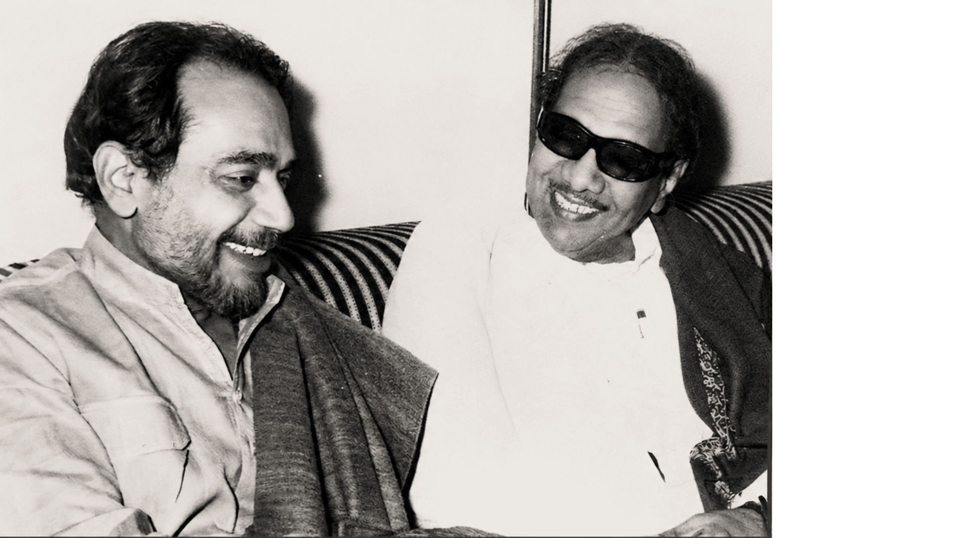 Archival photograph — Sharing a light moment with a fellow leader