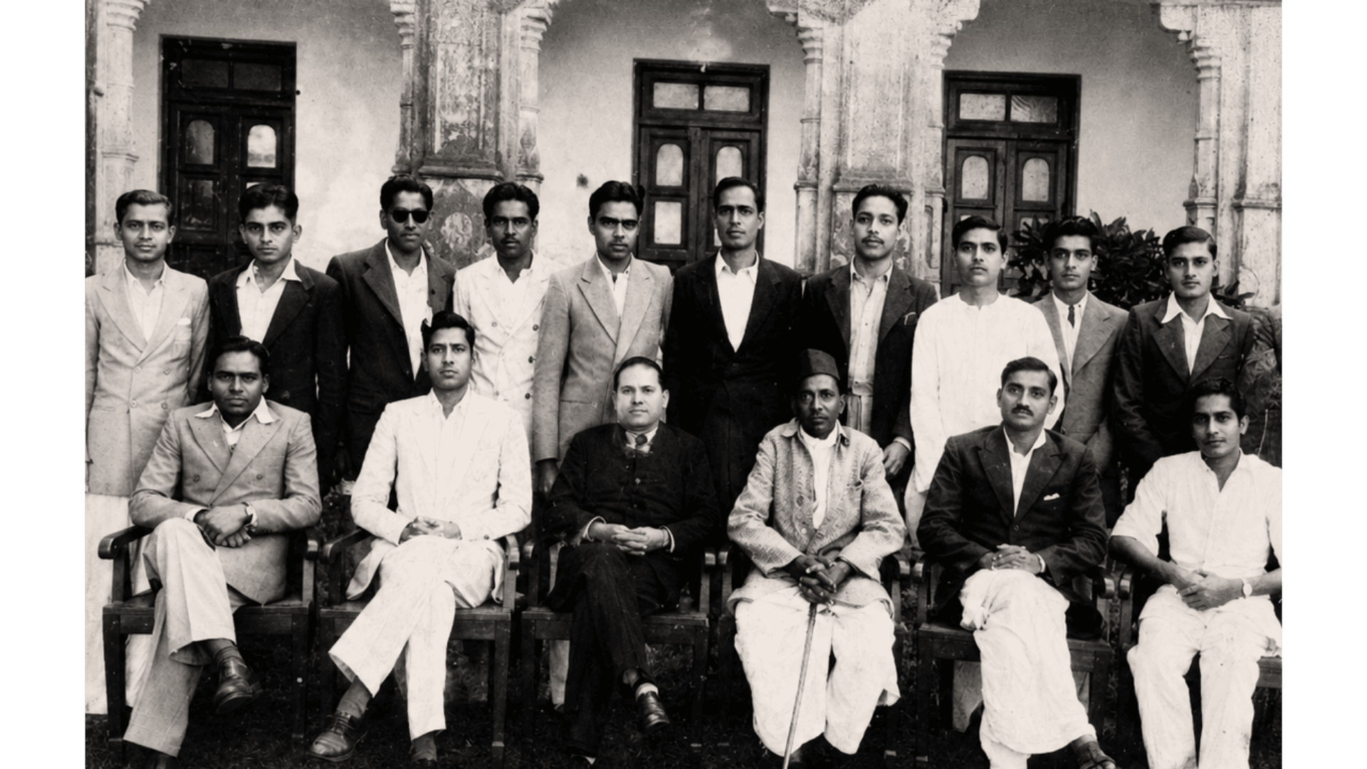 Archival photograph — With fellow legislators at Vidhana Soudha